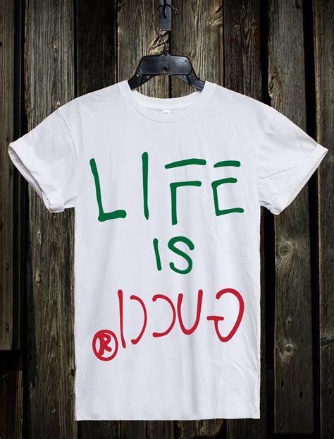 life is gucci t shirt dress